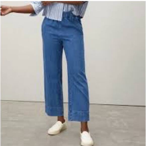 Everlane Easy Jeans Deep Sea Blue Sz S2 - Picture 1 of 11